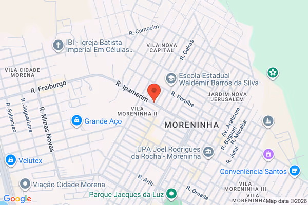 Mapa da localização - Moreninhas - MS