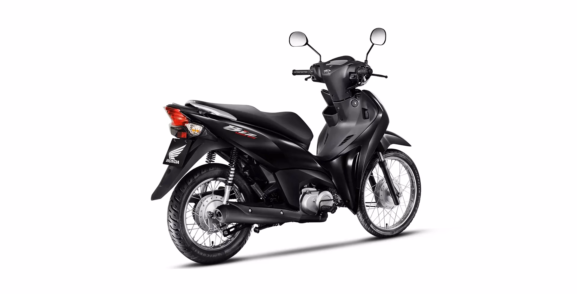 Honda Biz 125 ES traseira direita preta - 16 de 32