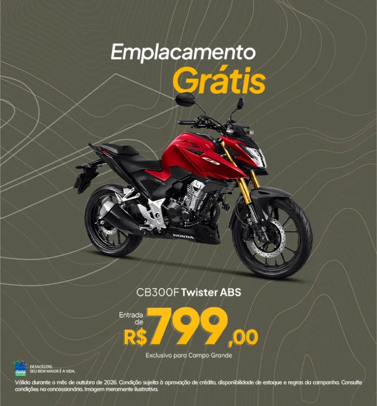 Banner CB300F Twister ABS Caiobá Honda