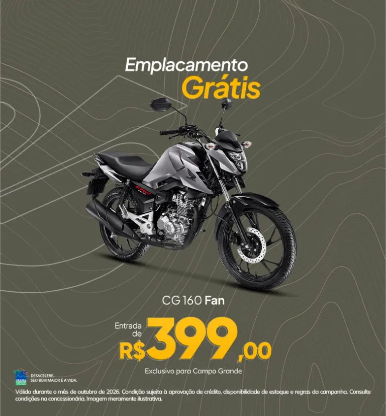 Banner CG 160 Fan Caiobá Honda