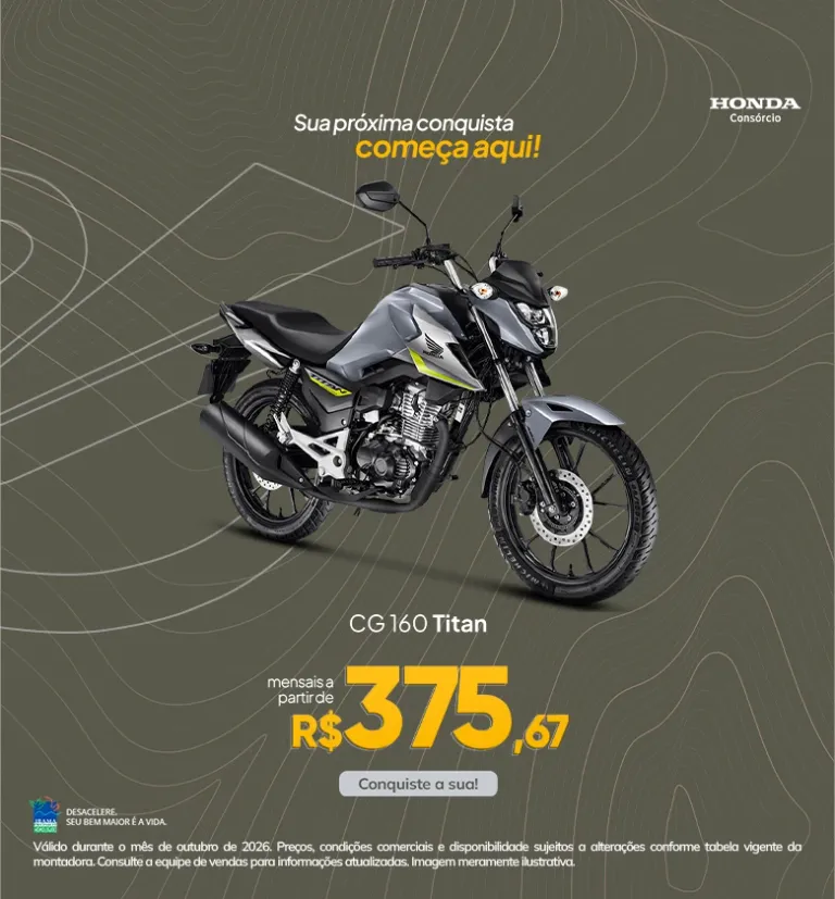 Banner CG 160 Titan Caiobá Honda