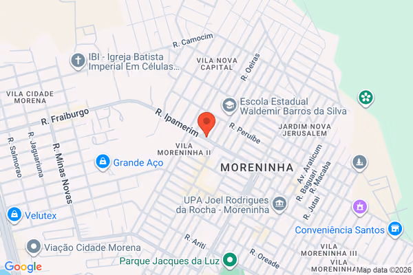 Mapa da localização - Moreninhas - MS