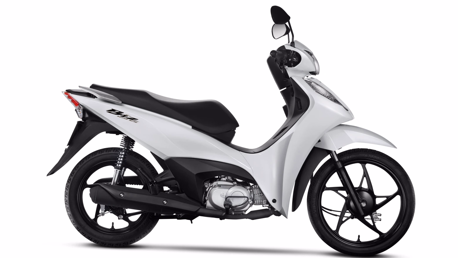 Moto Honda Biz 125 City Galeria De Fotos Lateral Direita Branca Completa - 4 de 12